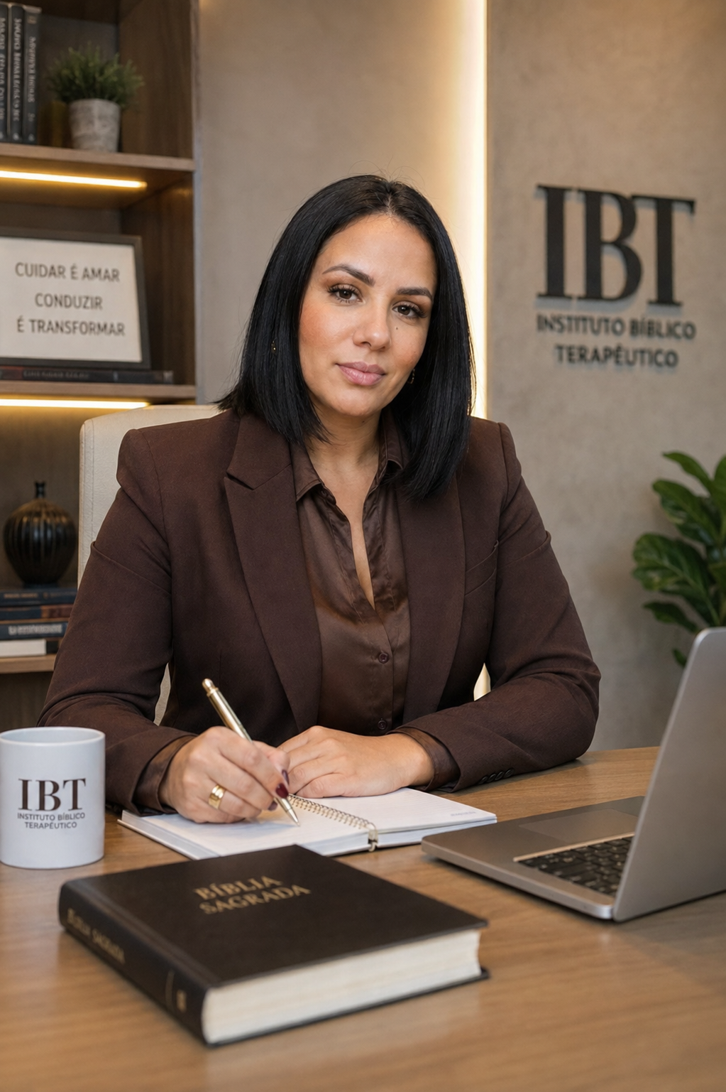 Dra. Nathy Pereira em seu ambiente de trabalho no IBT