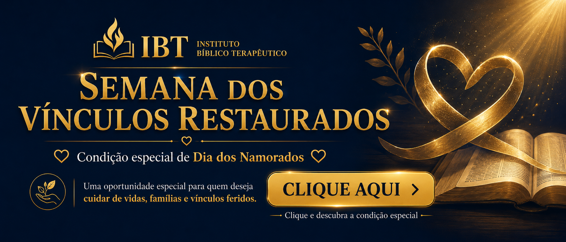 Promoção ou evento atual do IBT. Clique para ver os detalhes.
